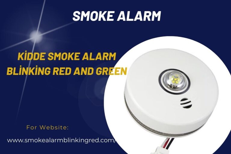 kidde smoke alarm blinking red and green