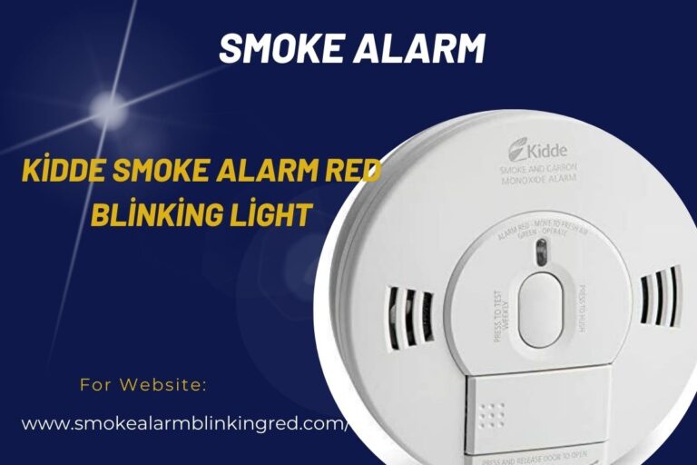 kidde smoke alarm red blinking light